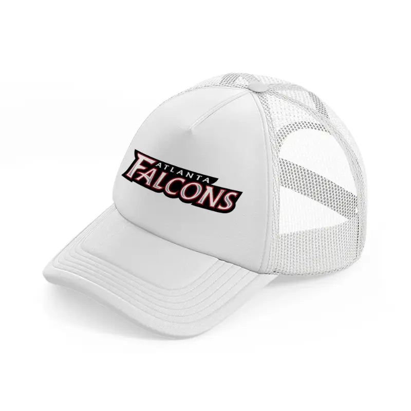 atlanta falcons modern logo-white-trucker-hat