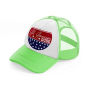 all american dude-01-lime-green-trucker-hat