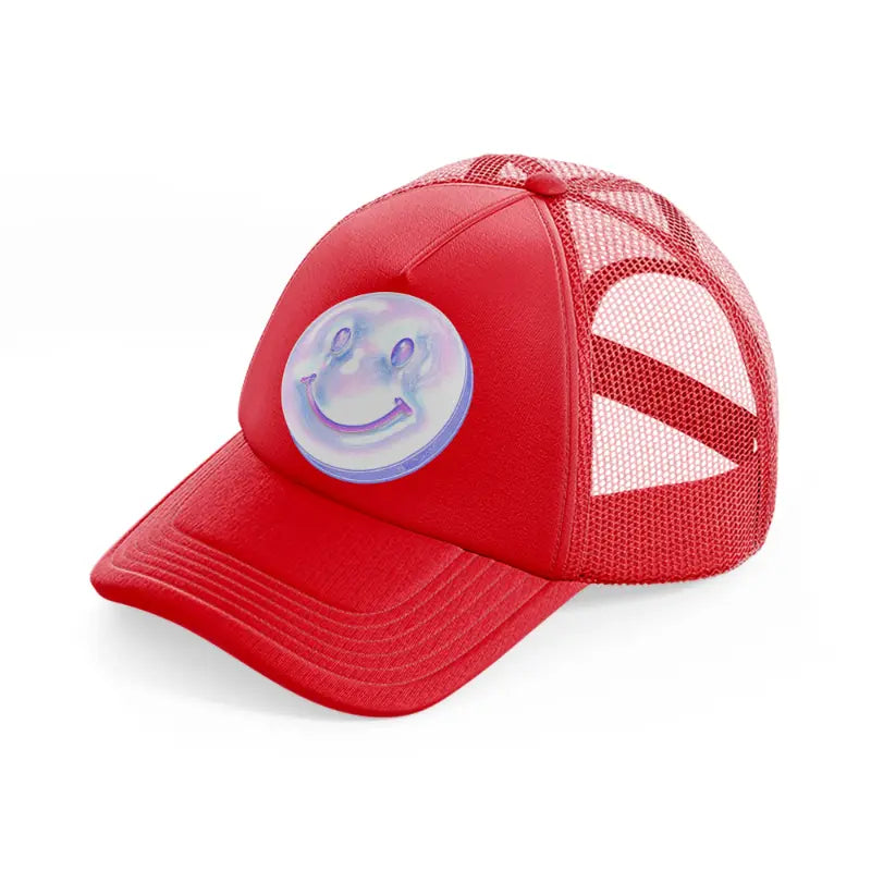 smiley-red-trucker-hat