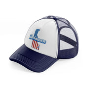 delaware flag-navy-blue-and-white-trucker-hat