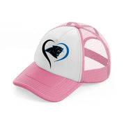 carolina panthers lover-pink-and-white-trucker-hat