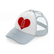 boston red sox lover grey trucker hat