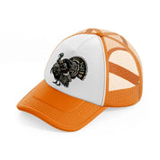 camo turkey-orange-trucker-hat