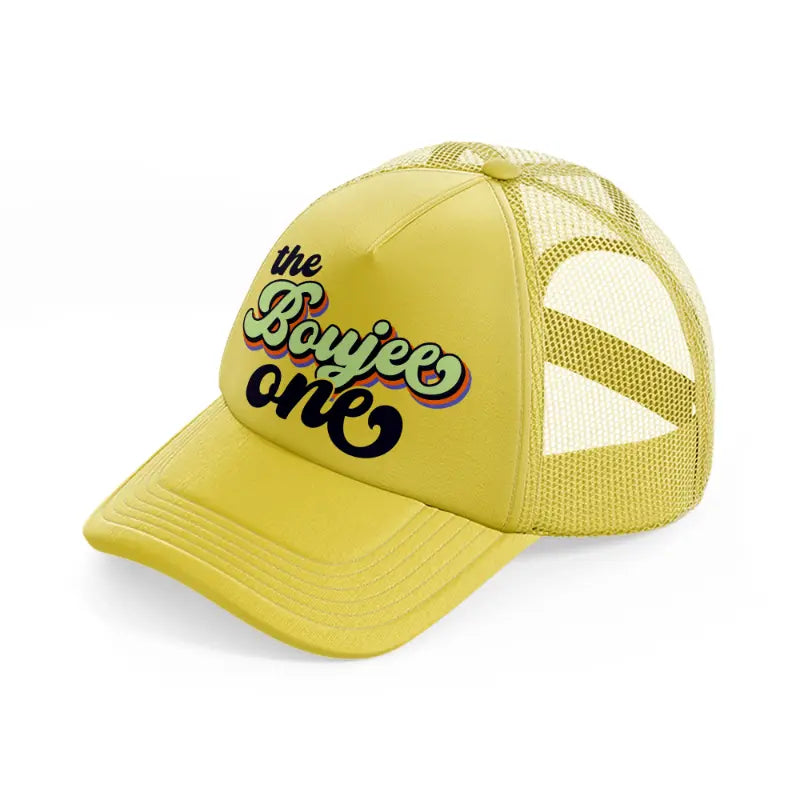 the boujee one-gold-trucker-hat