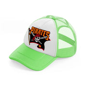pittsburgh pirates flag-lime-green-trucker-hat