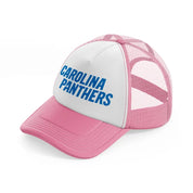 carolina panthers text-pink-and-white-trucker-hat