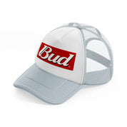 bud grey trucker hat