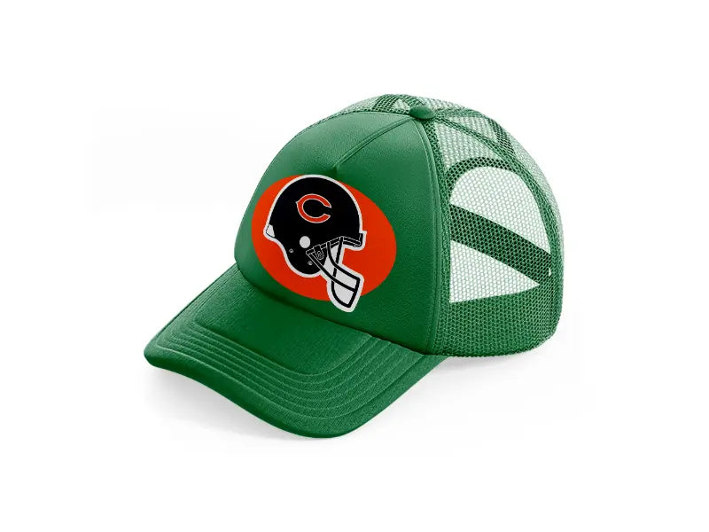 chicago bears helmet-green-trucker-hat