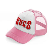 bucs bold-pink-and-white-trucker-hat