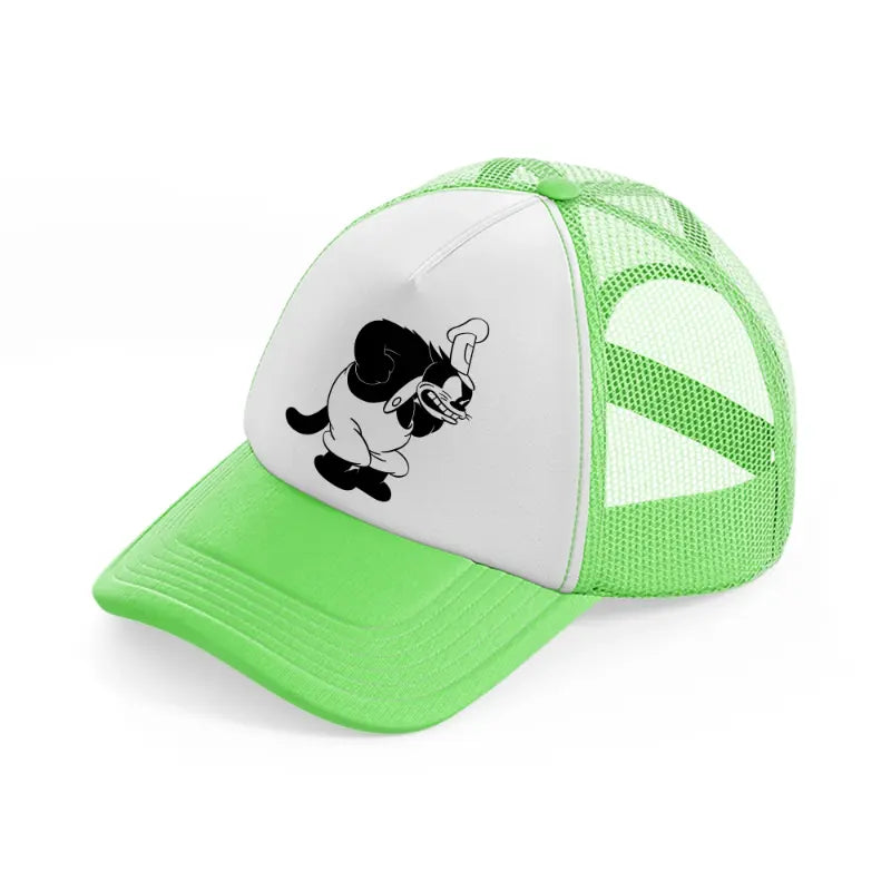 steamboat willie-lime-green-trucker-hat