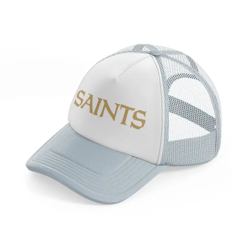 no saints-grey-trucker-hat