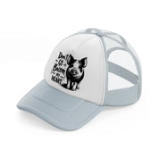 don't go bacon my heart pig-grey-trucker-hat