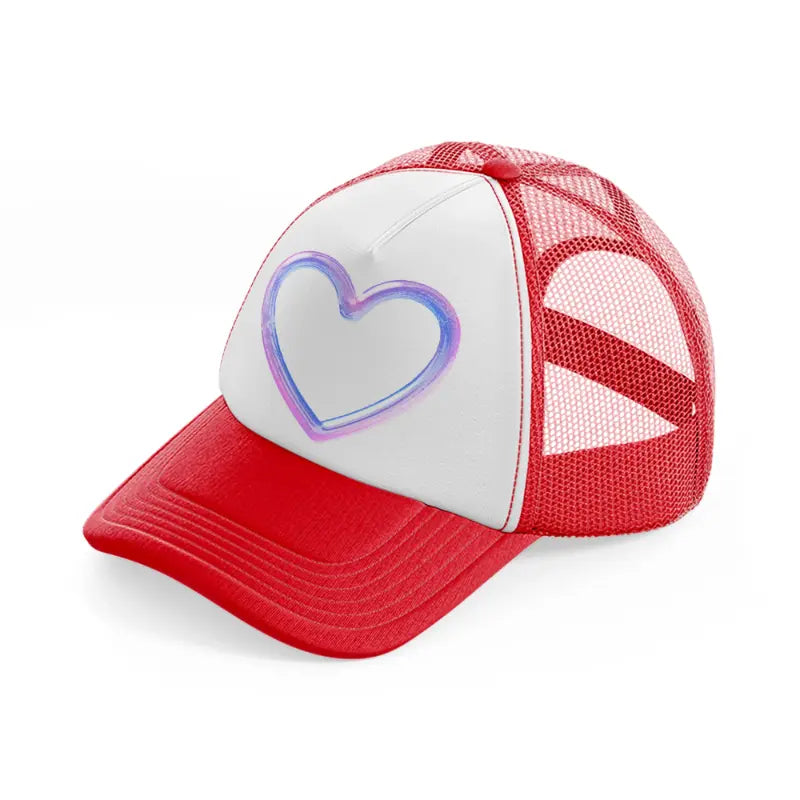 purple heart red and white trucker hat