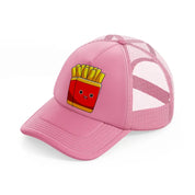 french fries-pink-trucker-hat