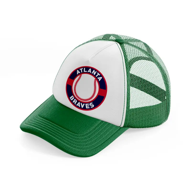 atlanta braves retro-green-and-white-trucker-hat