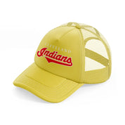 cleveland indians retro-gold-trucker-hat