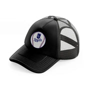 kansas city royals ball-black-trucker-hat