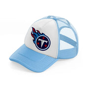 tennessee titans round emblem-sky-blue-trucker-hat