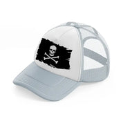 pirate flag-grey-trucker-hat