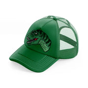 tyrannosaurus rex green trucker hat