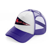 boston red sox flag-purple-trucker-hat