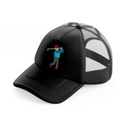 player-black-trucker-hat
