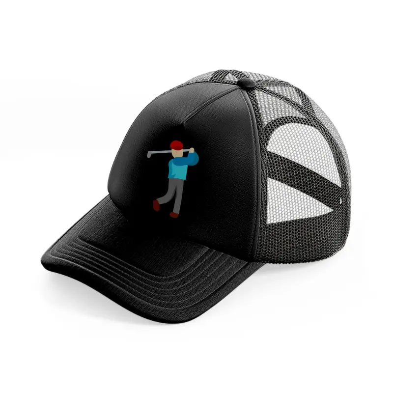 player black trucker hat