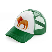 005 lion green and white trucker hat