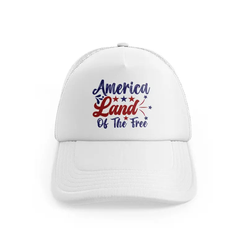 america land of the free-01-white-trucker-hat