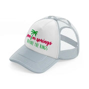 palm springs before the rings grey trucker hat