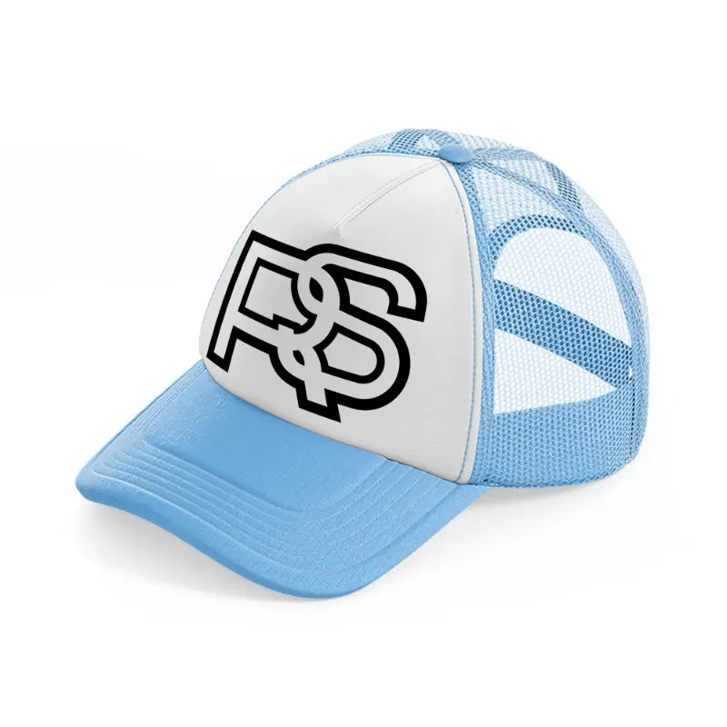 rs sky blue trucker hat