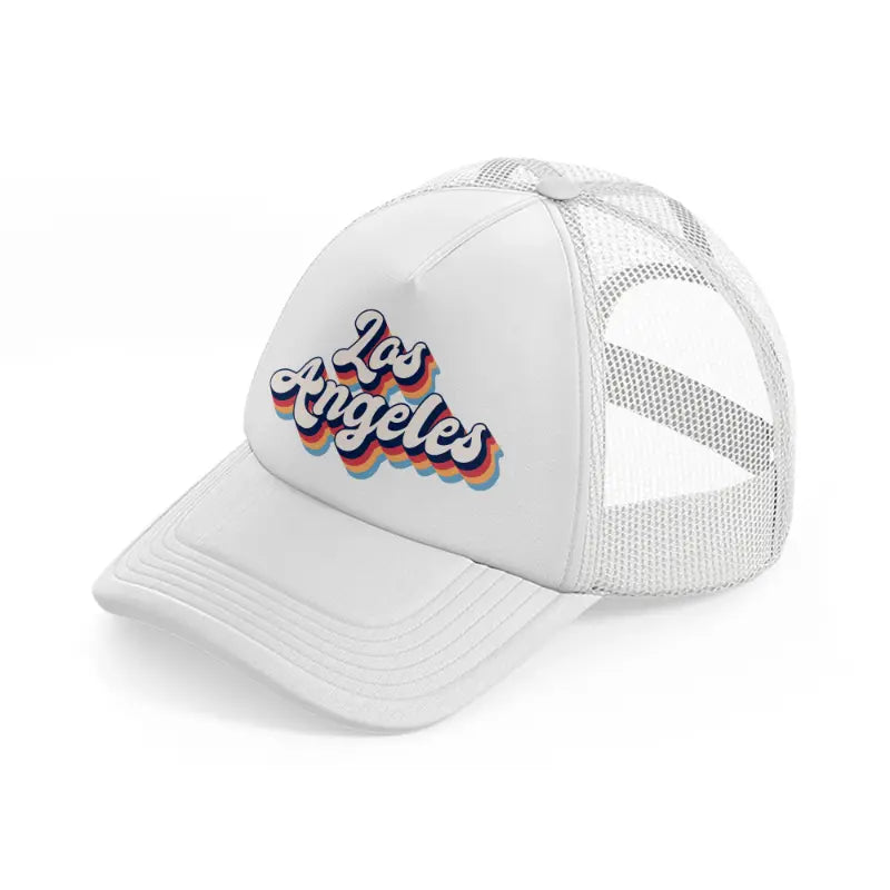 los angeles-white-trucker-hat