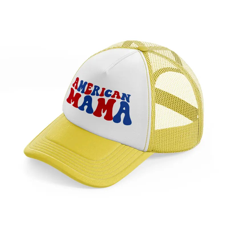 american mam-yellow-trucker-hat