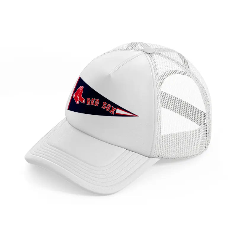 boston red sox flag-white-trucker-hat