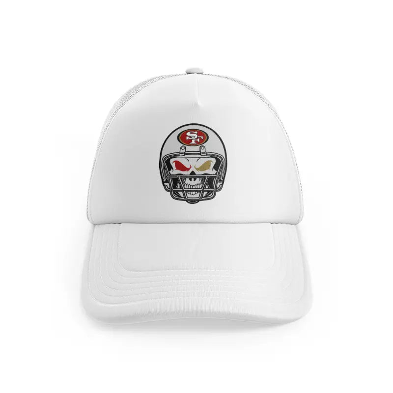 49ers Skeleton Helmetwhitefront-view