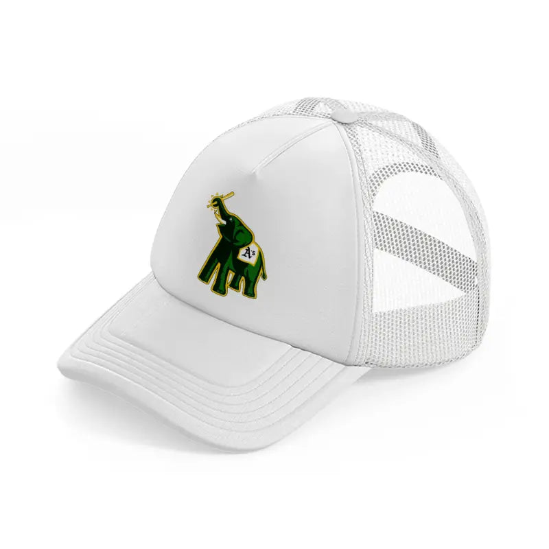 oakland athletics elephant-white-trucker-hat