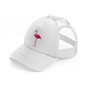 026-flamingo-white-trucker-hat