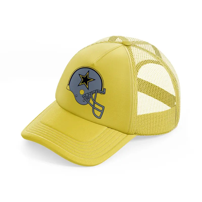 dallas cowboys helmet-gold-trucker-hat