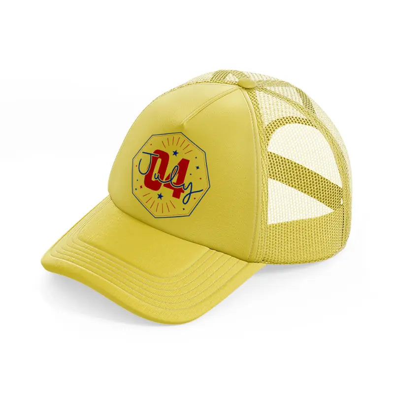 july 04-01-gold-trucker-hat