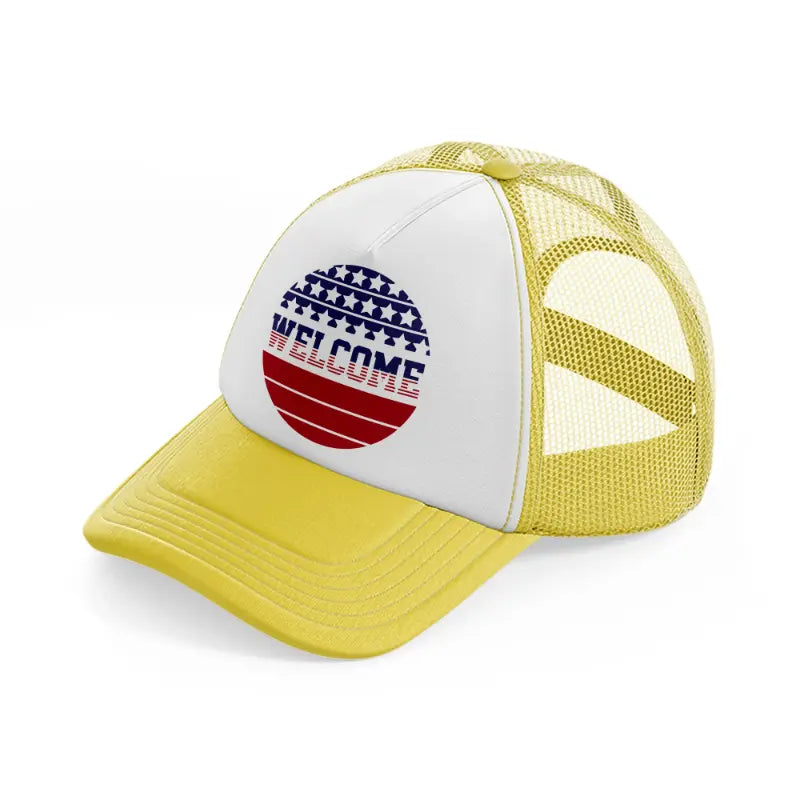 welcome-01-yellow-trucker-hat
