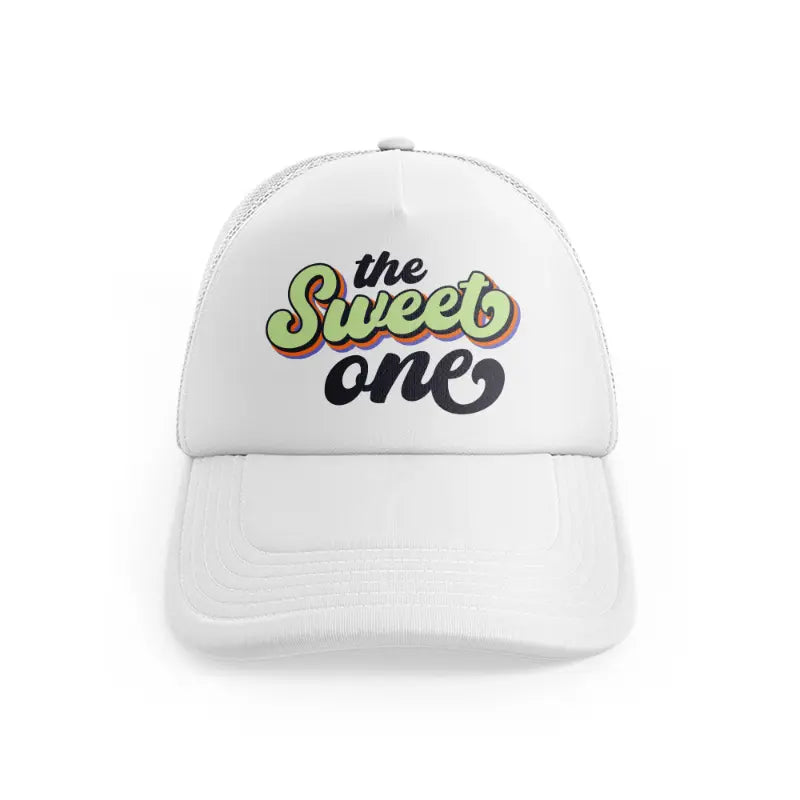 the sweet one white trucker hat