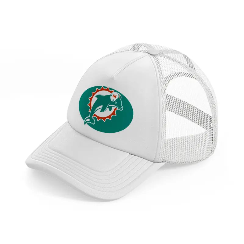 miami dolphins classic-white-trucker-hat