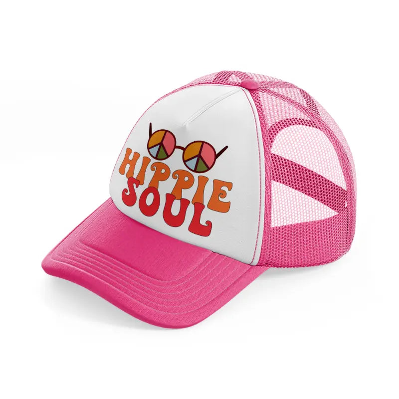 groovy quotes 11 neon pink trucker hat