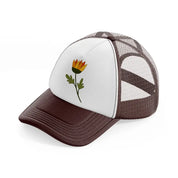 floral elements-33-brown-trucker-hat