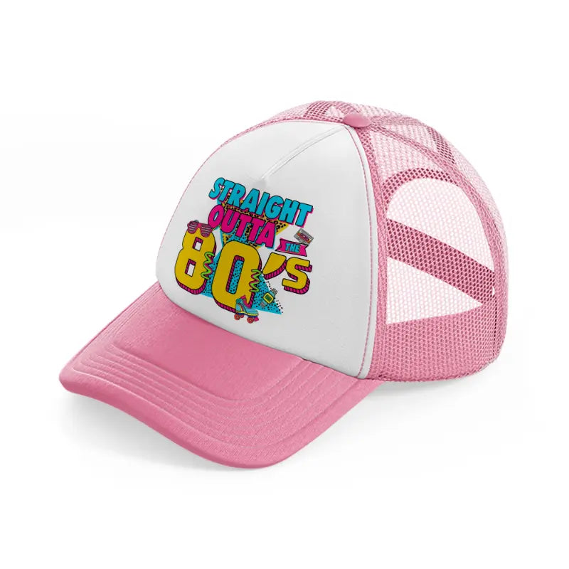 moro moro-220728-up-05-pink-and-white-trucker-hat