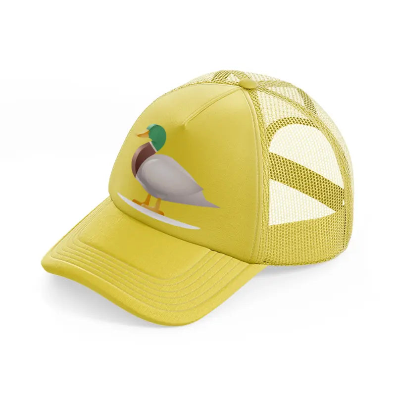 042 duck gold trucker hat