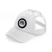 colorado rockies black badge-white-trucker-hat