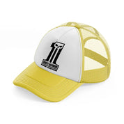 harley-davidson dark custom-yellow-trucker-hat