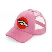 denver broncos orange-pink-trucker-hat