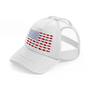 usa fish flag-white-trucker-hat